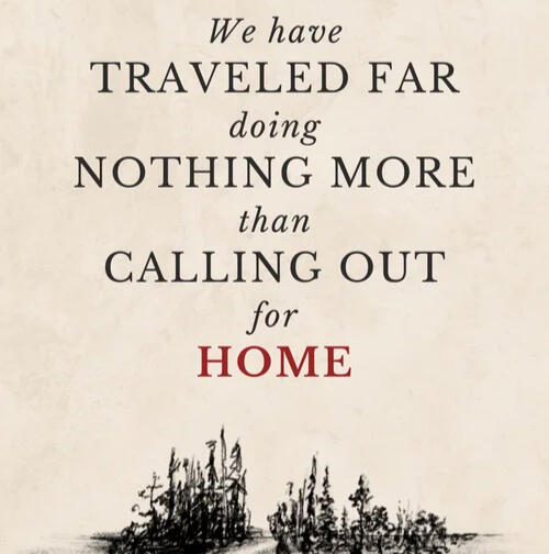 Chapbook by Lisa Ciccarello from Ghost City Press titled We have traveled far doing nothing more than calling out for home.